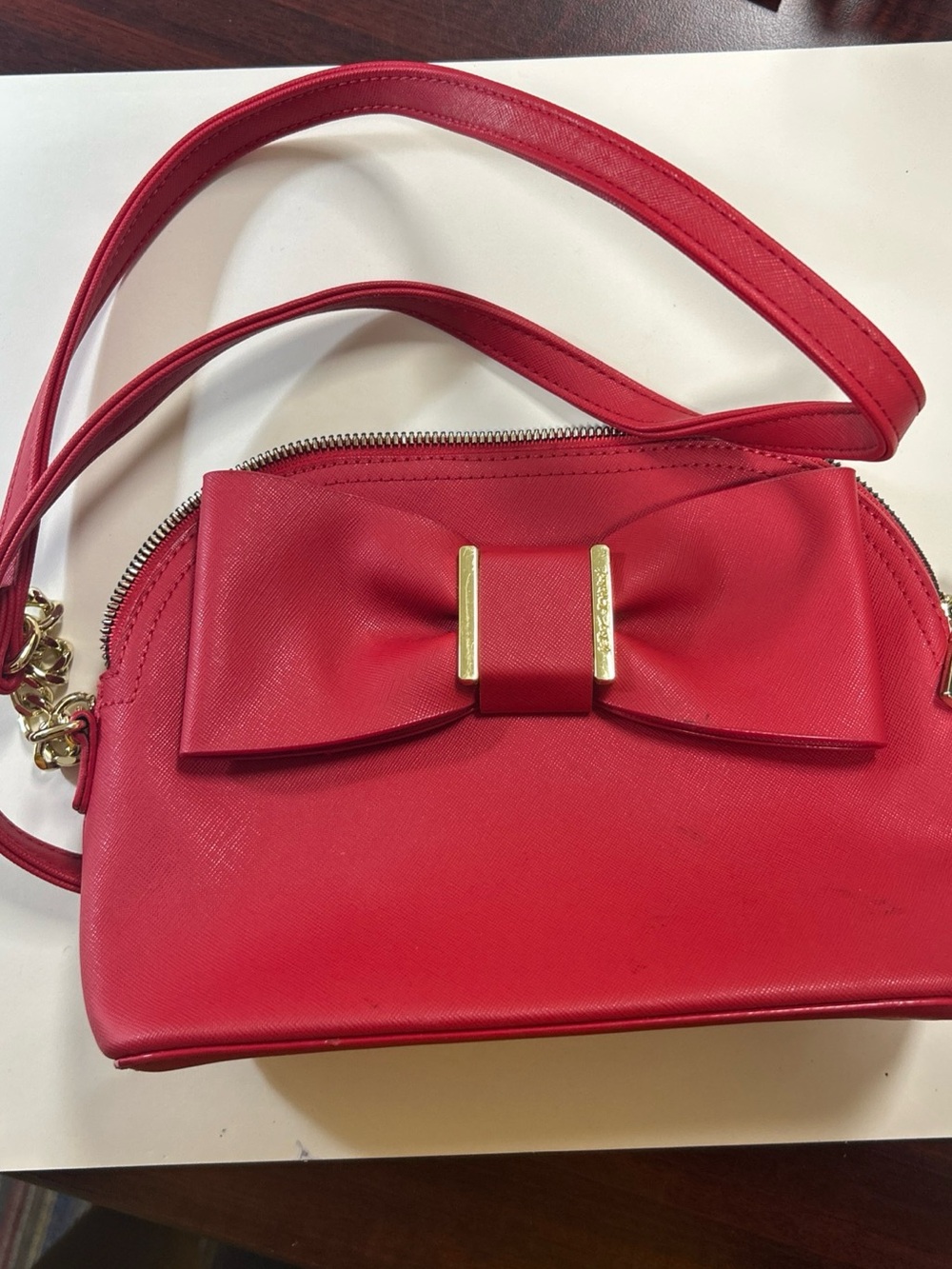 Red Bow Accent Crossbody Bag - Women by Betsey Johnson